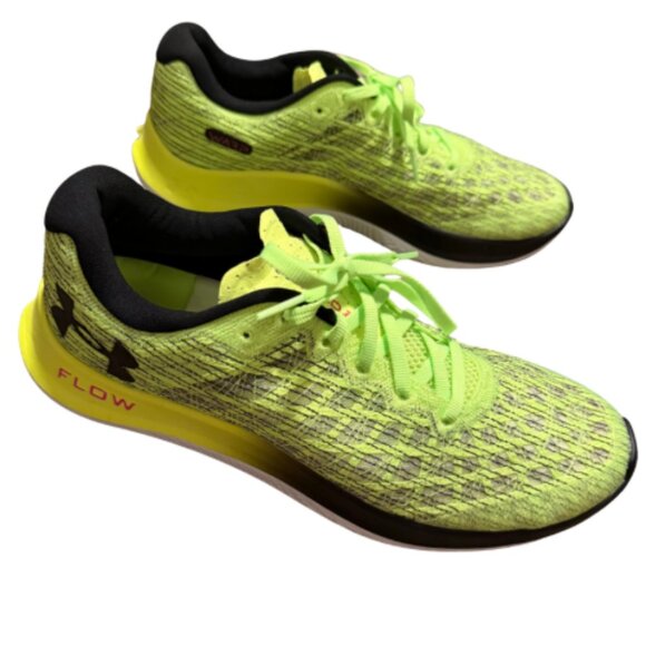Under Armour Flow Velociti Wind Running Shoes – Size 11.5 – Neon Yellow/Black - Picture 1 of 7